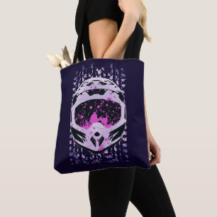 Tote Bag Casque de moto cross graphique