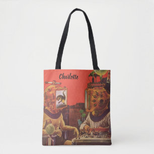Tote Bag Casques vintages de science-fiction, Aliens de pun