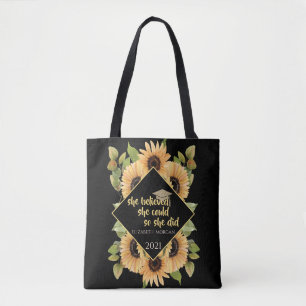Tote Bag Casquette diplômé de la Parties scintillant des to