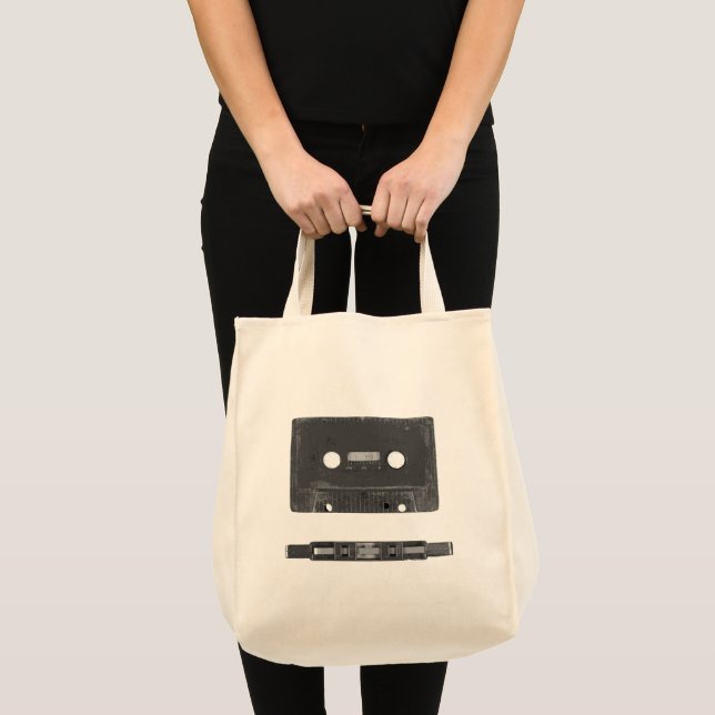 Tote Bag cassette audio rétro (Devant (produit))