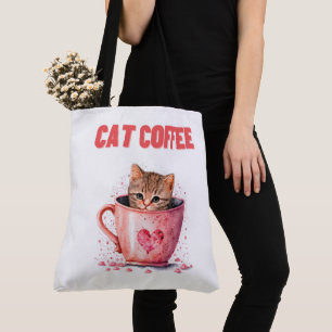 Tote Bag Cat Caffee
