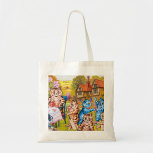 Tote Bag Cat Garden Party