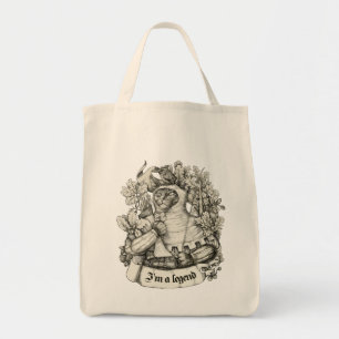 Tote Bag Cat Knight vintage impression