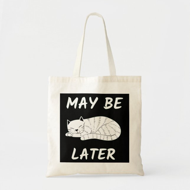 TOTE BAG CAT LAZY CAT PEUT ÊTRE ULTÉRIEUR (Devant)