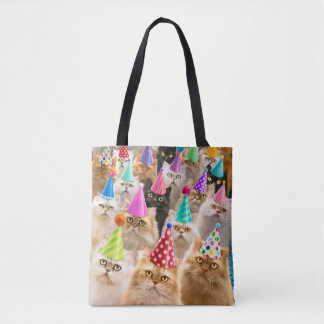 Tote Bag Cat Party