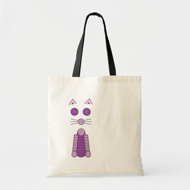 Tote Bag CAT pourpre (Devant)
