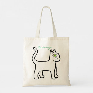 Tote Bag Cat vert Thunder_Cove