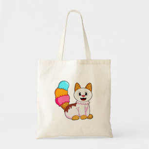 Tote Bag Cat with popsicle