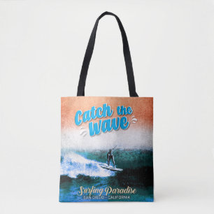 Tote Bag Catch the Wave - Le paradis du surf