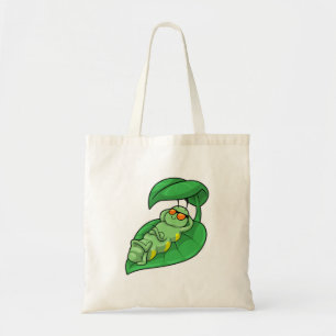 Tote Bag Caterpillar avec feuille