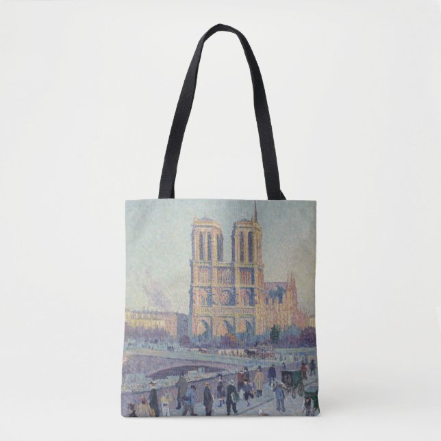 Tote Bag Cathédrale Notre-Dame Paris France Peinture classi (Devant)