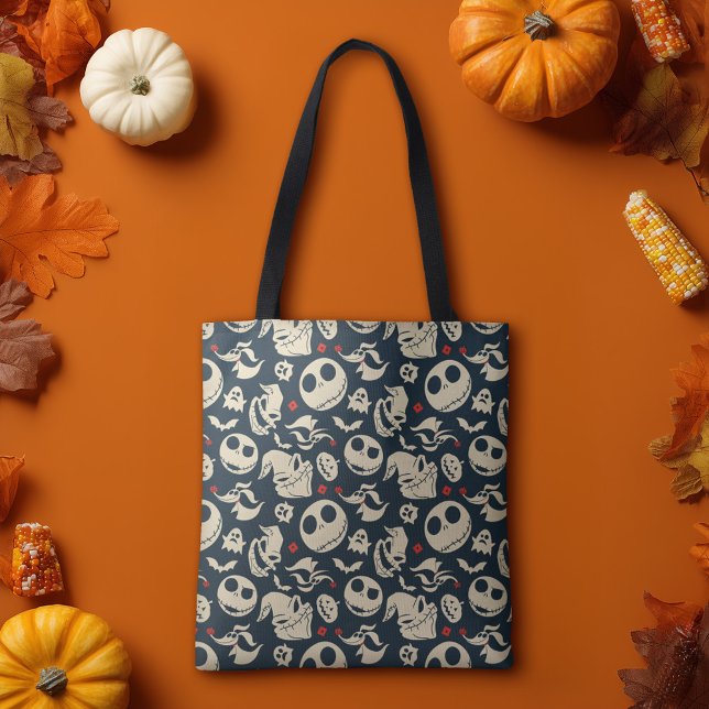 Tote Bag Cauchemar avant Noël | Oh What Joy - Motif (Tote bag on table)