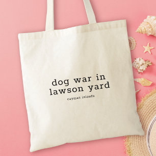 Tote Bag Caymanian Dialect Folk Song Dog War in Lawson Yard