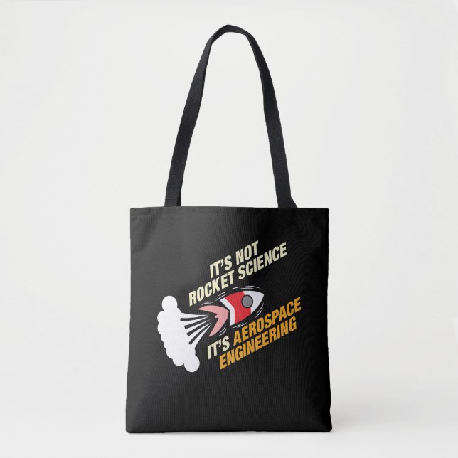 Tote Bag Ce n'est pas la science des fusées C'est l'ingénie (Devant)