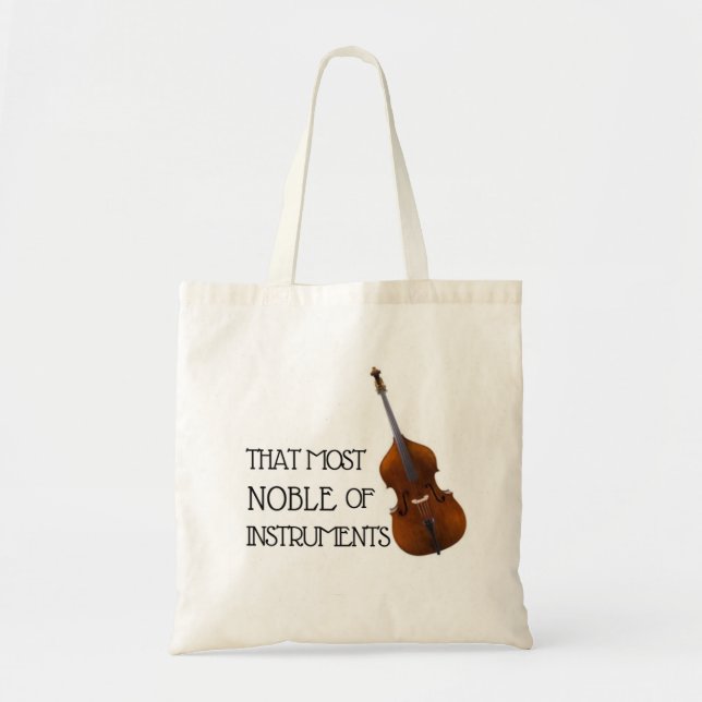 Tote Bag Ce plus noble des instruments - basse (Devant)