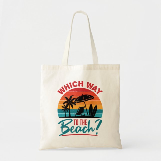 Tote Bag Ce qui va à la plage mignonne Summer Beach Lover (Devant)