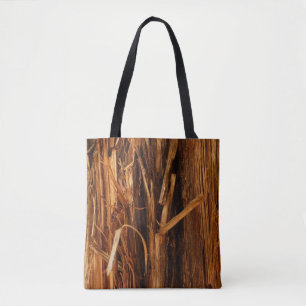 Tote Bag Cèdre texturé en écorce de bois