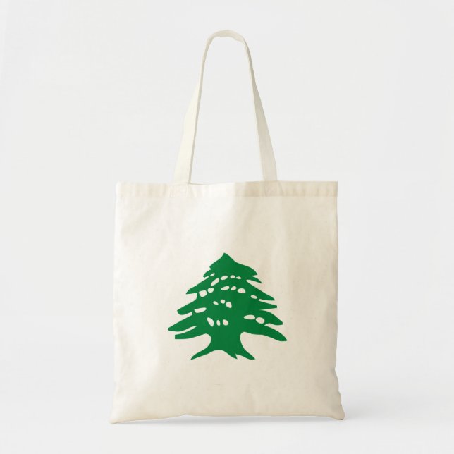 Tote Bag Cèdre vert Liban (Devant)