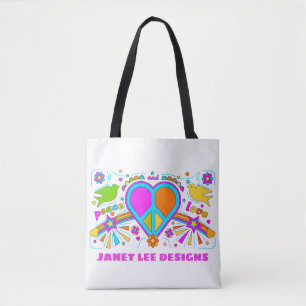 Tote Bag Célébration Coeurs Et Paix
