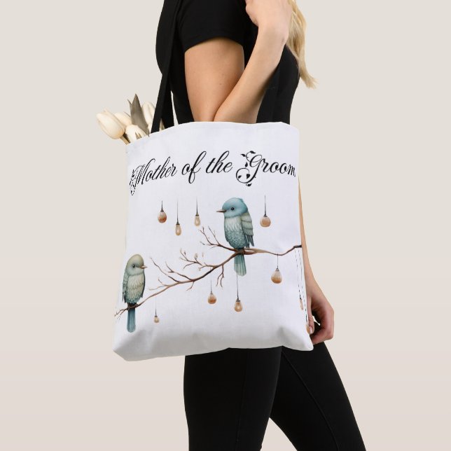 Tote Bag Célébration des Inséparables rustiques du bois (De près)
