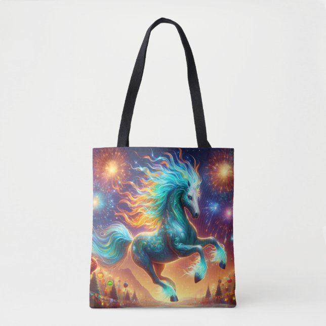 Tote Bag Celebratory Horse (Devant)
