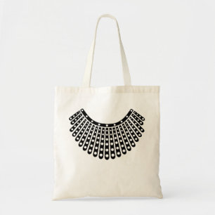 Tote Bag Célèbre RBG, Ruth Bader Ginsburg, RBG Collar