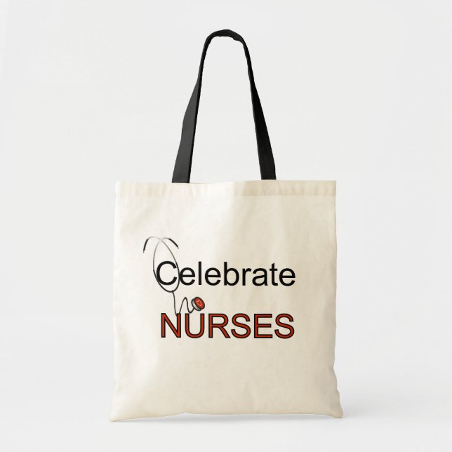 Tote Bag Célébrez le T-shirts et les cadeaux d'infirmières (Devant)