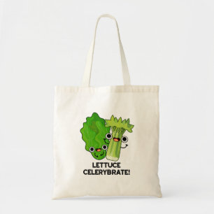 Tote Bag Celerybrate de laitue Funny Veggie Pun