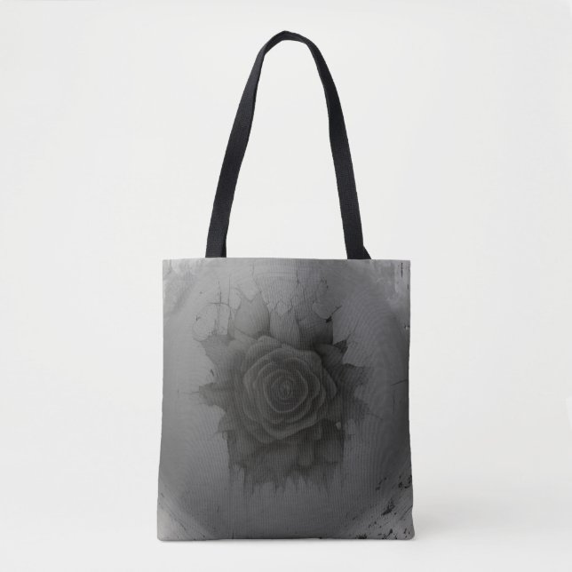 Tote Bag Celestial Black Rose (Devant)