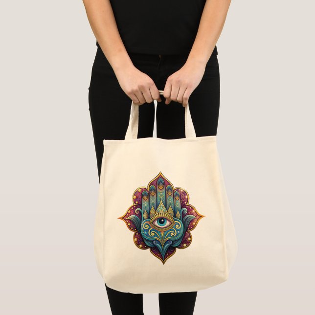 Tote Bag Celestial Hamsa  (Devant (produit))