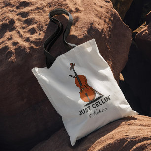 Tote Bag Cellin Cello Musician Custom
