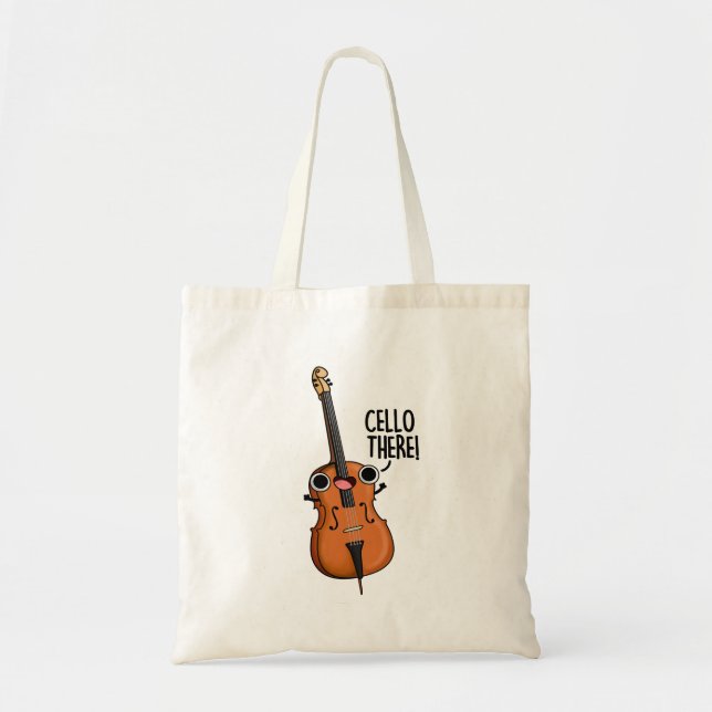Tote Bag Cello There Funny Music Pun (Devant)