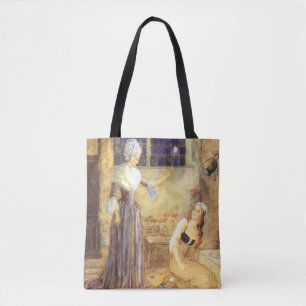 Tote Bag Cendrillon de conte de fée vintage avec la fée mar