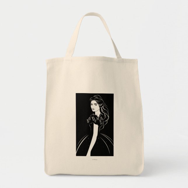 Tote Bag Cendrillon en noir (Devant)
