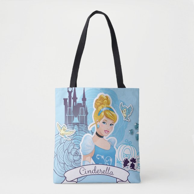 Tote Bag Cendrillon - Grand Coeur (Devant)