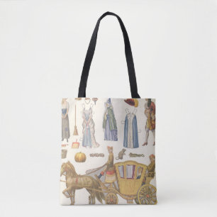 Tote Bag Cendrillon, Jouets Vintages en papier victorien