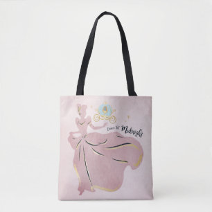Tote Bag Cendrillon Silhouette "Danse jusqu'à minuit"