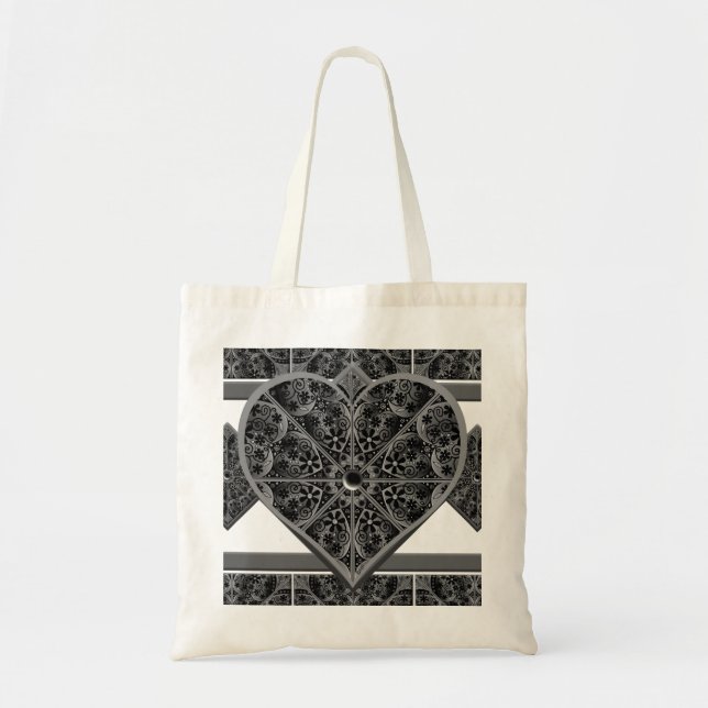 Tote Bag Céramique noir (Devant)