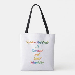 Tote Bag Cercle de l'âme arc-en-ciel