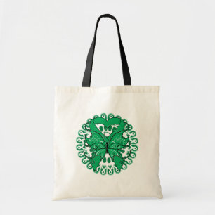 Tote Bag Cercle de papillon de Cancer de foie des rubans