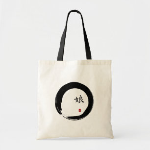 Tote Bag Cercle Enso avec symbole de fille