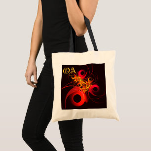 Tote Bag Cercles colorés Motif d'art Abstrait moderne #08
