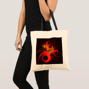 Tote Bag Cercles colorés Motif d'art Abstrait moderne #08