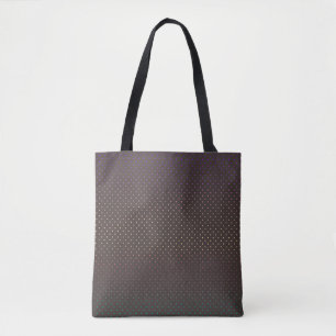 Tote Bag Cercles confettis sans couture chocolat cacao paca