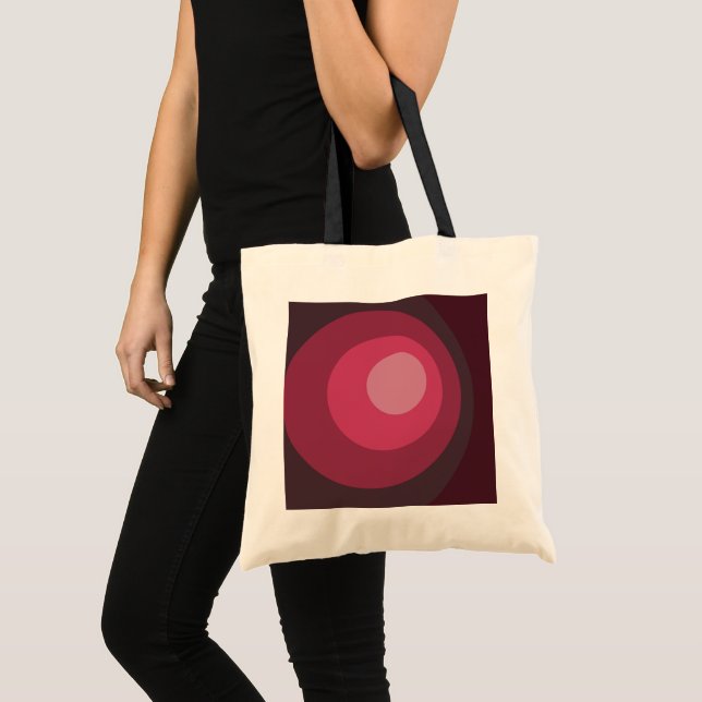 Tote Bag Cercles violets rétro (Devant (produit))