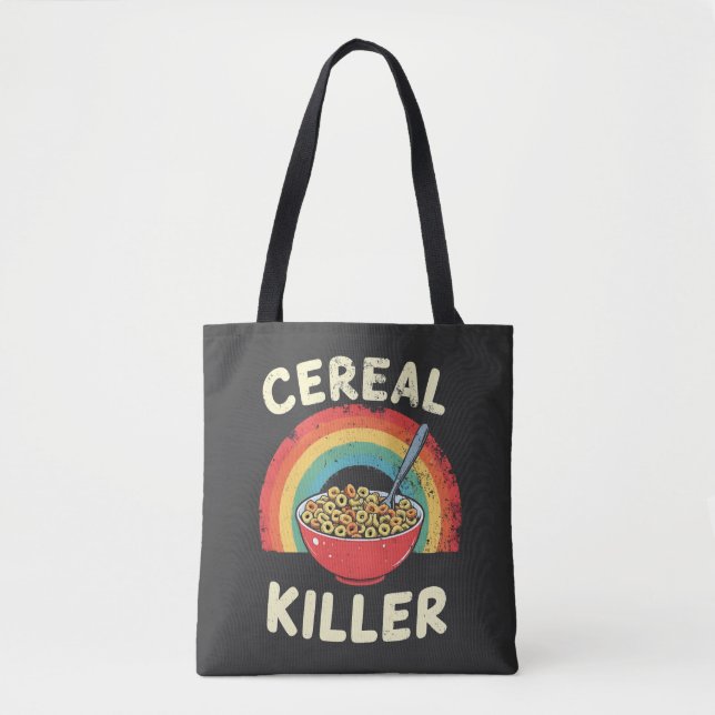 Tote Bag Céréales Killer Mens Food Pun True Crime (Devant)