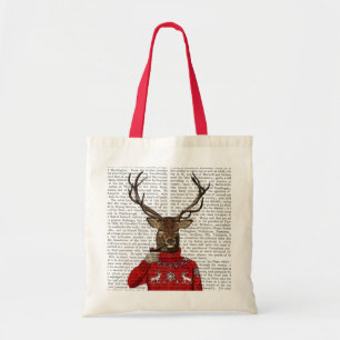 Tote Bag Cerf dans Ski Sweater 2