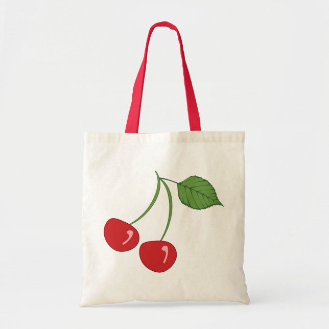 Tote Bag Cerises rétro (Devant)