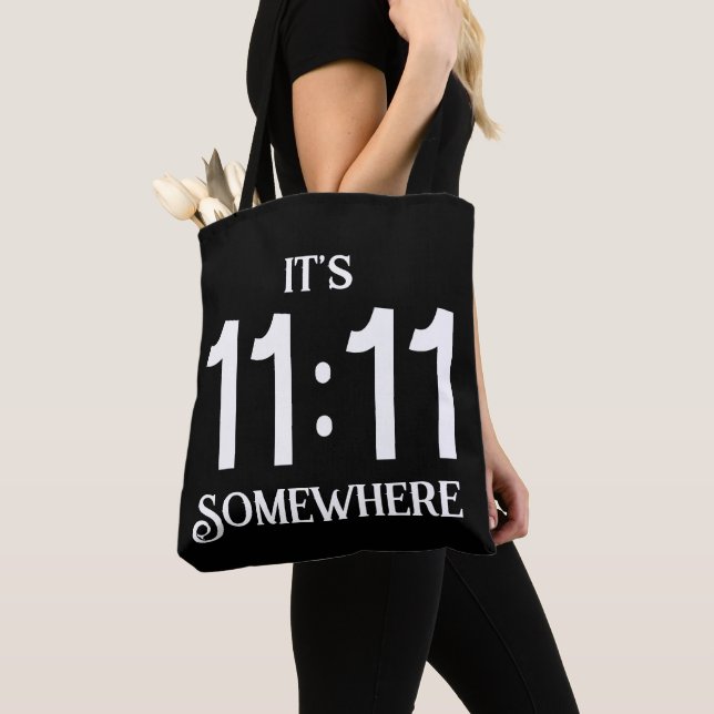 Tote Bag C'est 11:11 Numéro de manifeste de numérologie que (De près)