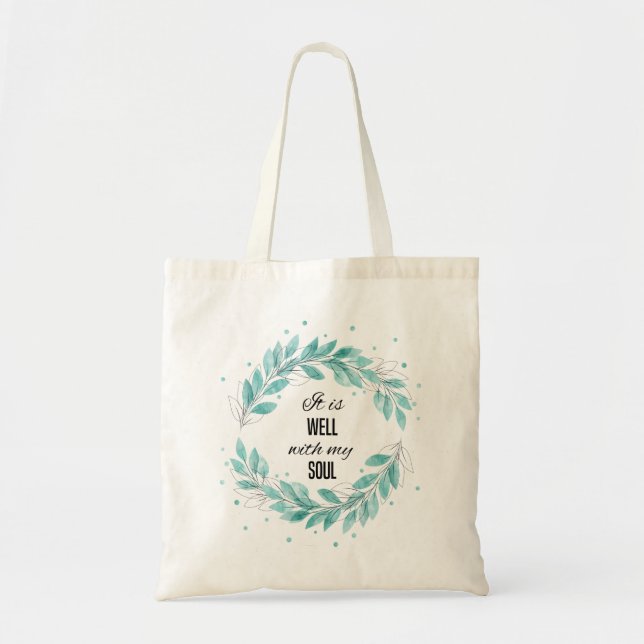 Tote Bag C'est bien avec mon âme (Devant)